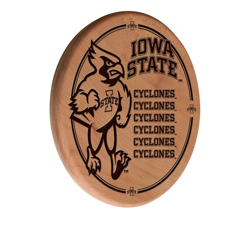 Iowa State University 13 Laser Engraved Solid Wood Sign